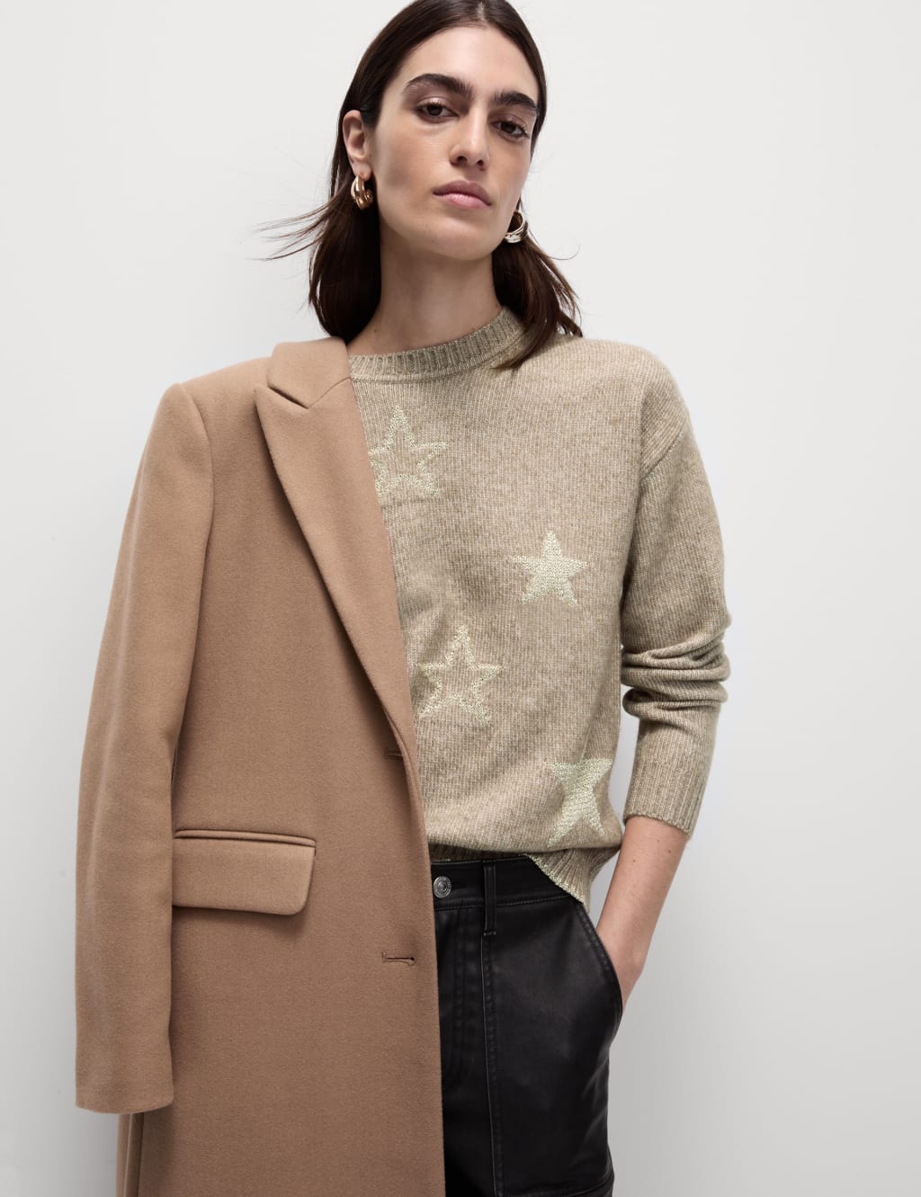 M&s cashmere star jumper hot sale