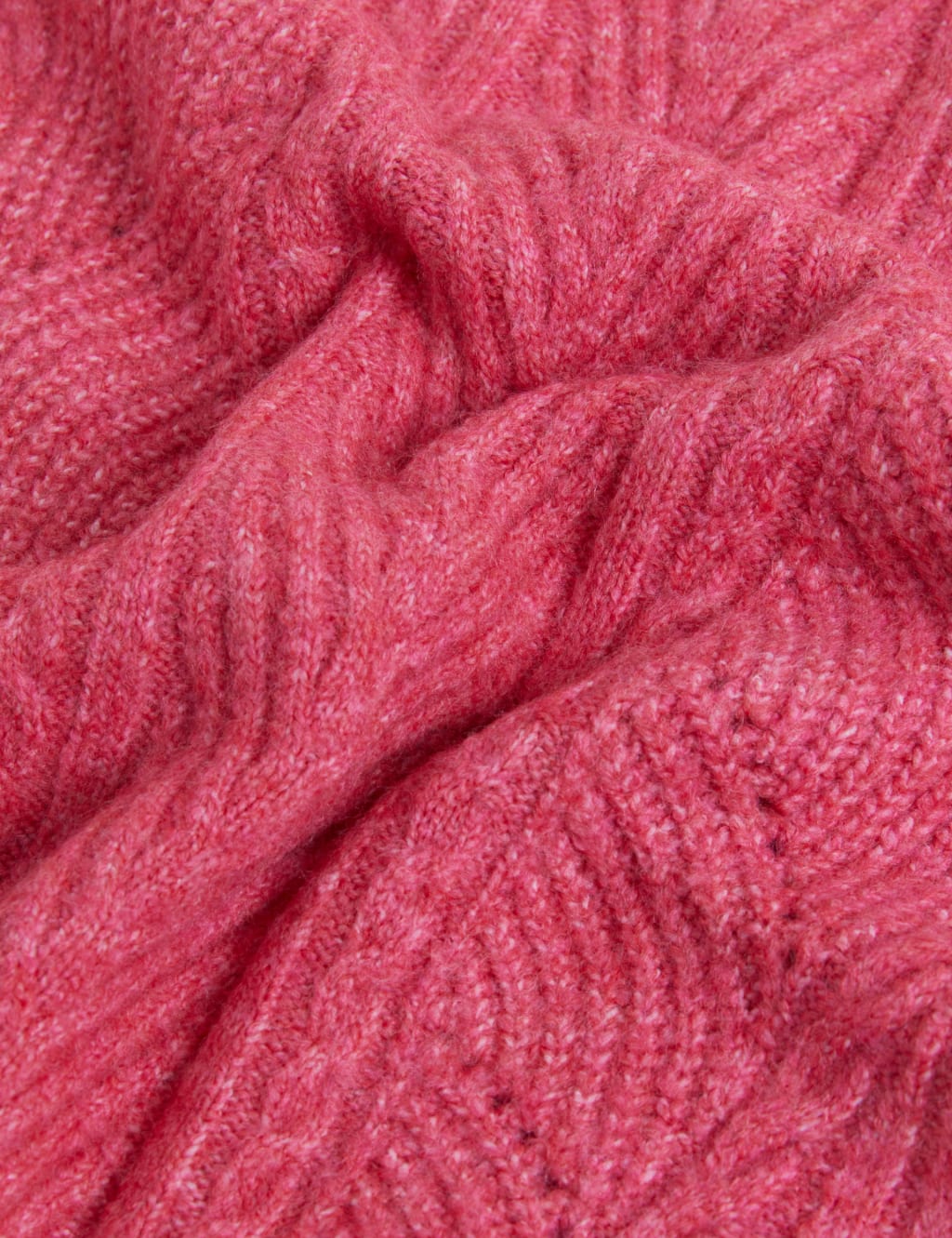 Ribbed Funnel Neck Relaxed Longline Jumper 7 of 7