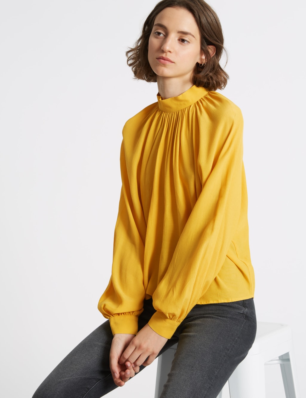 Marks and spencer yellow blouse new arrivals