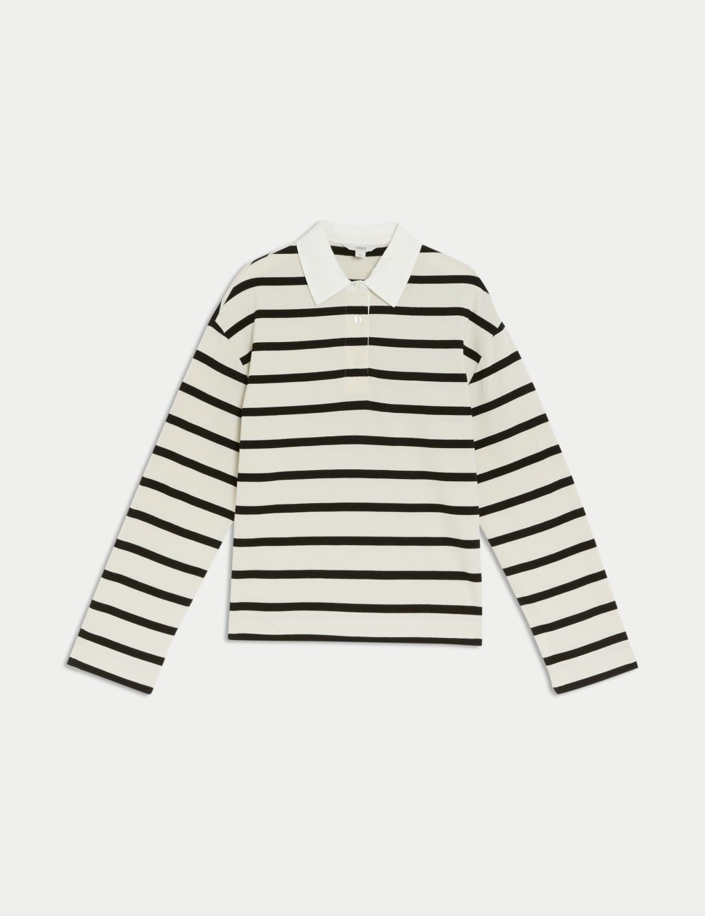 Pure Cotton Striped Rugby Top 2 of 4