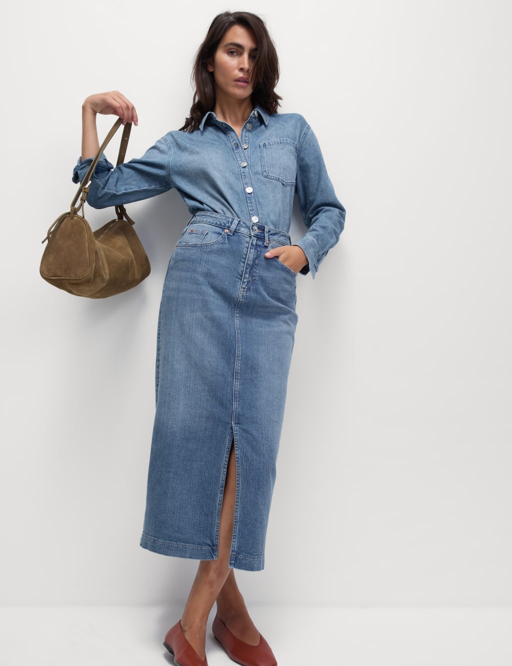 Denim Collared Shirt 3 of 5