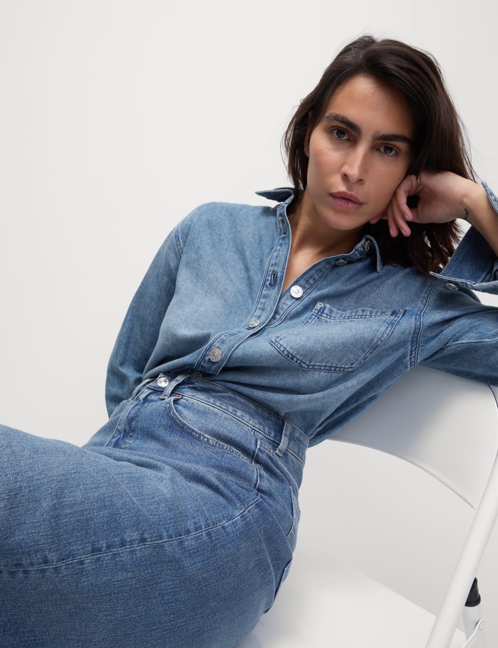 Denim Collared Shirt 5 of 5