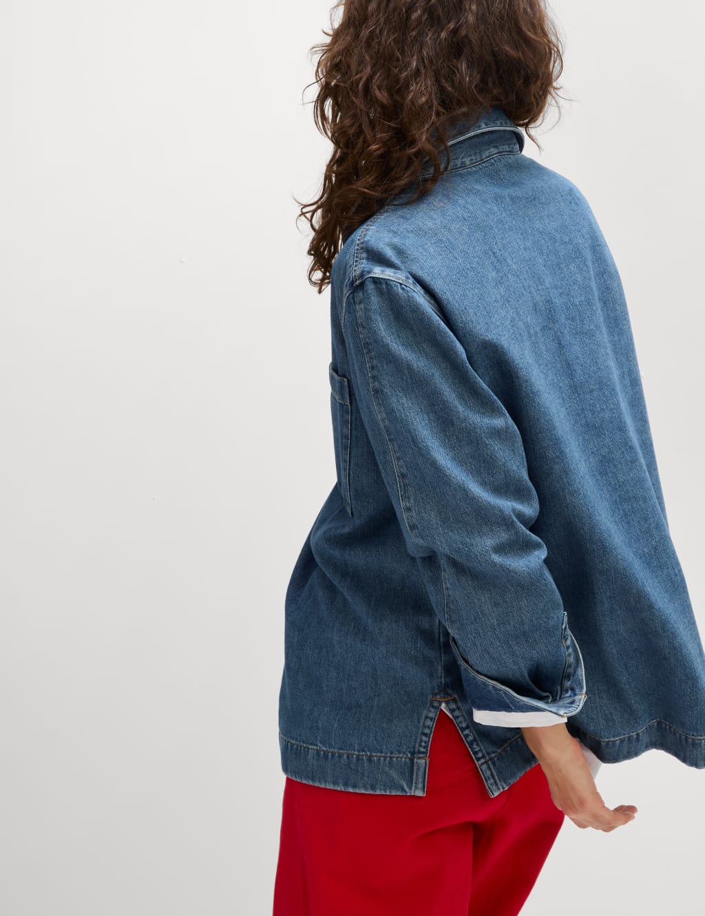 Cotton Rich Denim Regular Fit Shirt 5 of 5