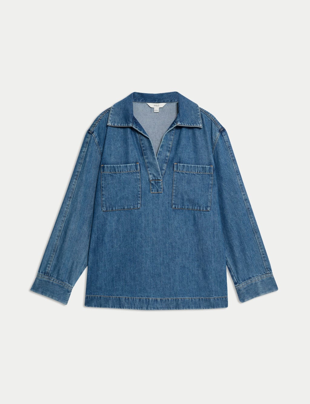 Cotton Rich Denim Regular Fit Shirt 2 of 5