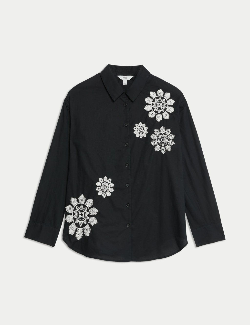 Pure Cotton Embroidered Collared Shirt 2 of 5
