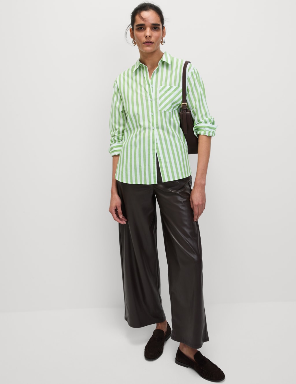 Pure Cotton Striped Collared Shirt 3 of 6