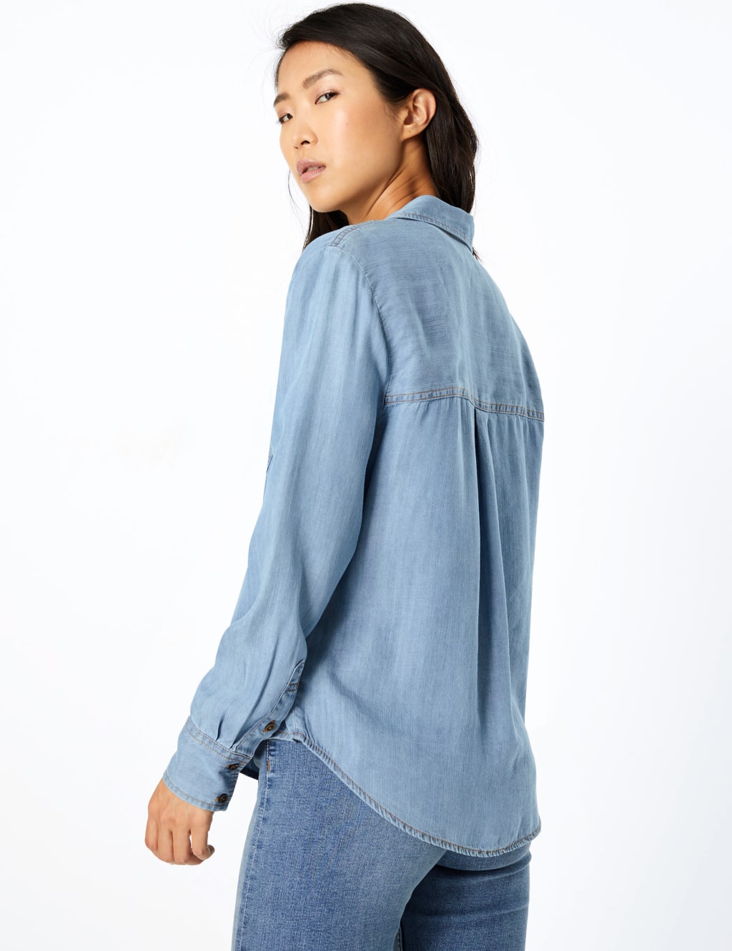 Tencel ™ Denim Patch Pocket Shirt 4 of 4