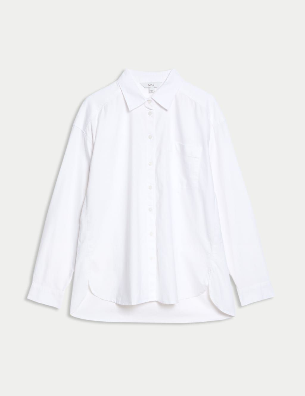Pure Cotton Collared Oversized Shirt 2 of 6