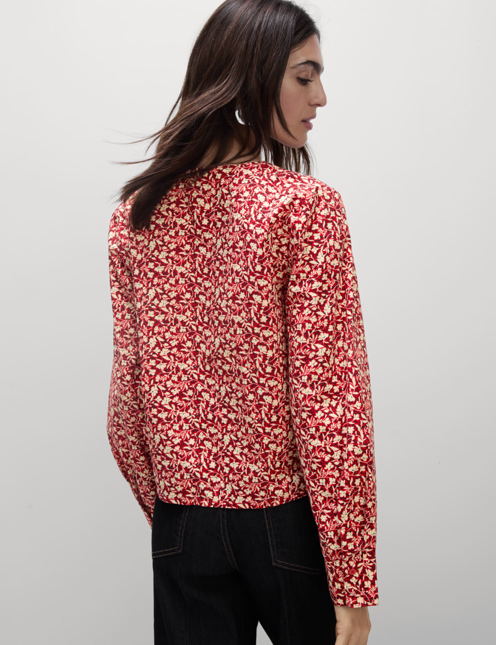 Pure Cotton Printed Tie Front Top 6 of 6