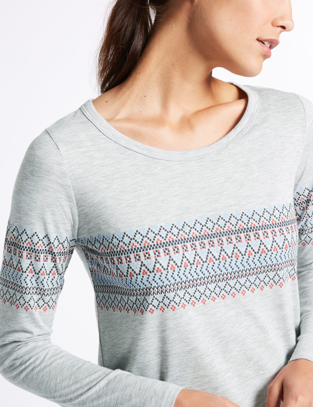 Fairisle Print Long Sleeve T-Shirt 5 of 5