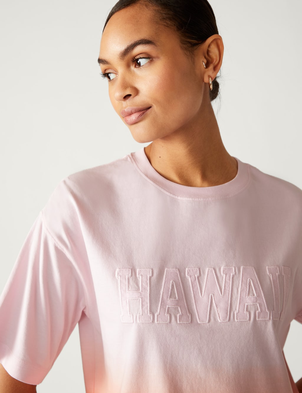 Pure Cotton Hawaii Slogan T-Shirt 1 of 5