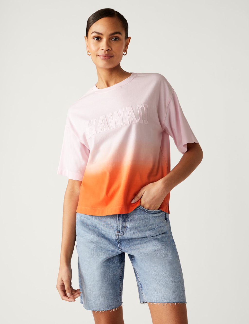 Pure Cotton Hawaii Slogan T-Shirt 3 of 5
