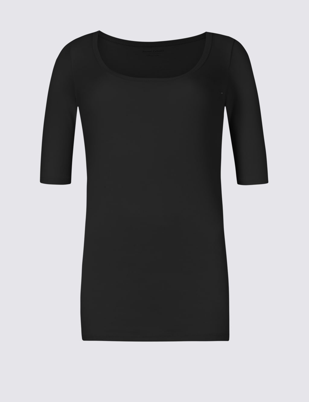 Pure Cotton Scoop Neck Half Sleeve T-Shirt 2 of 4