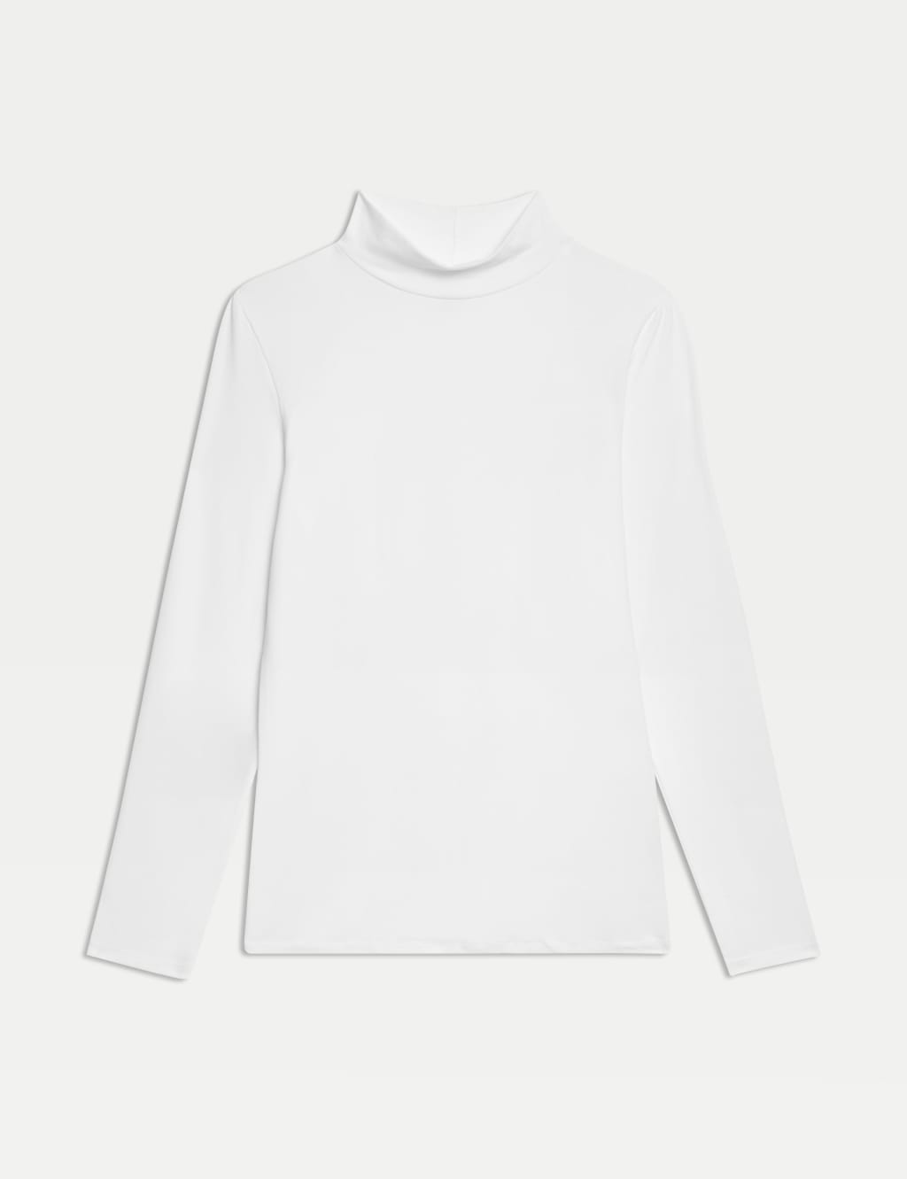 Cotton Rich Funnel Neck Slim Fit Top 2 of 5