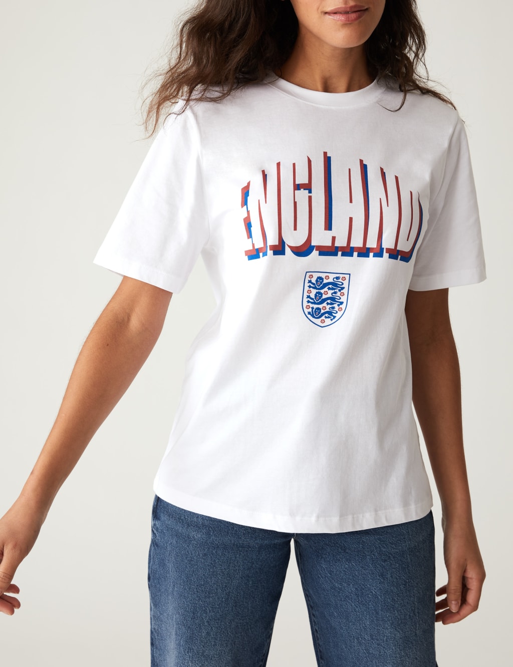 Women's Pure Cotton England T-Shirt 1 of 6