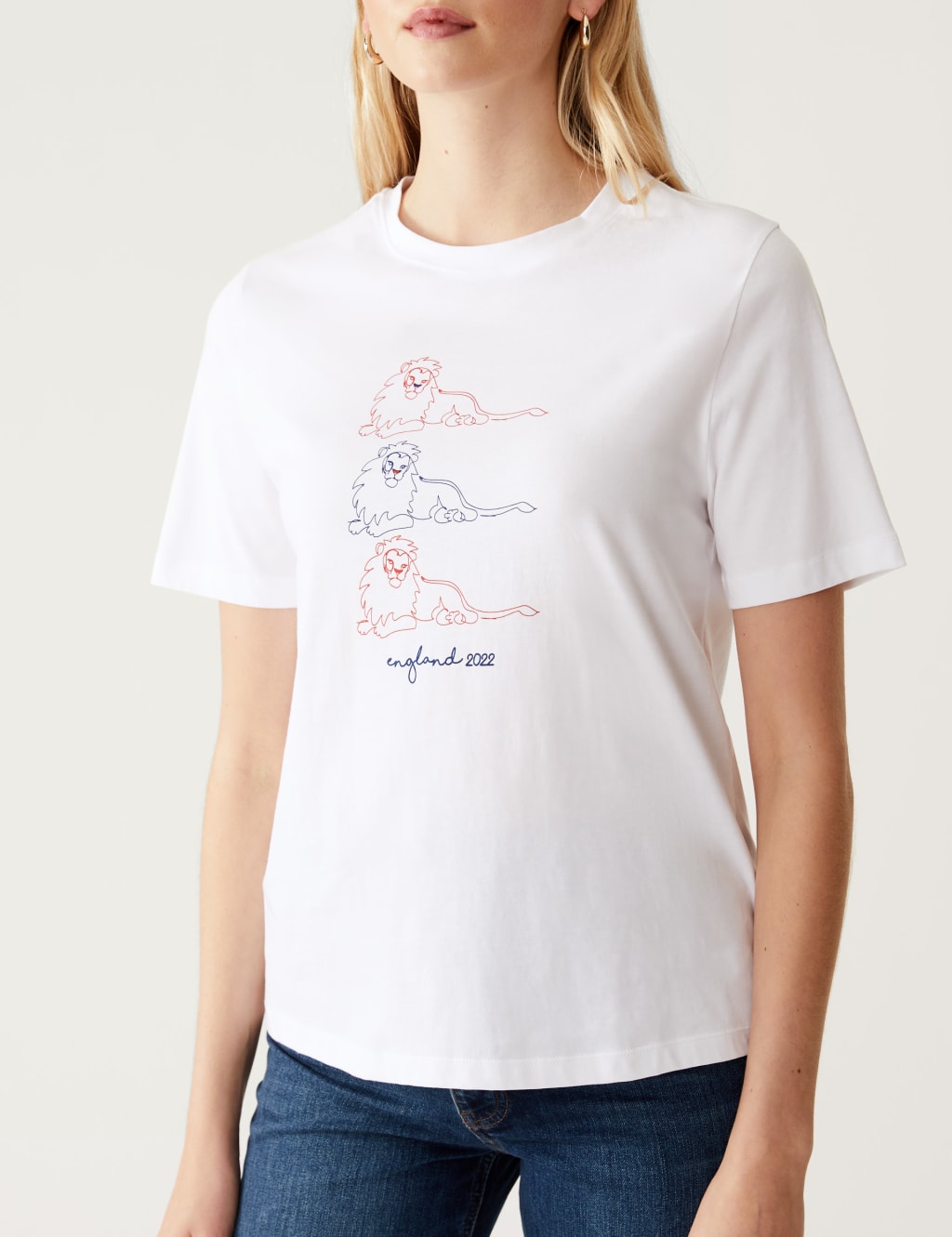 Women's Pure Cotton England T-Shirt 3 of 5