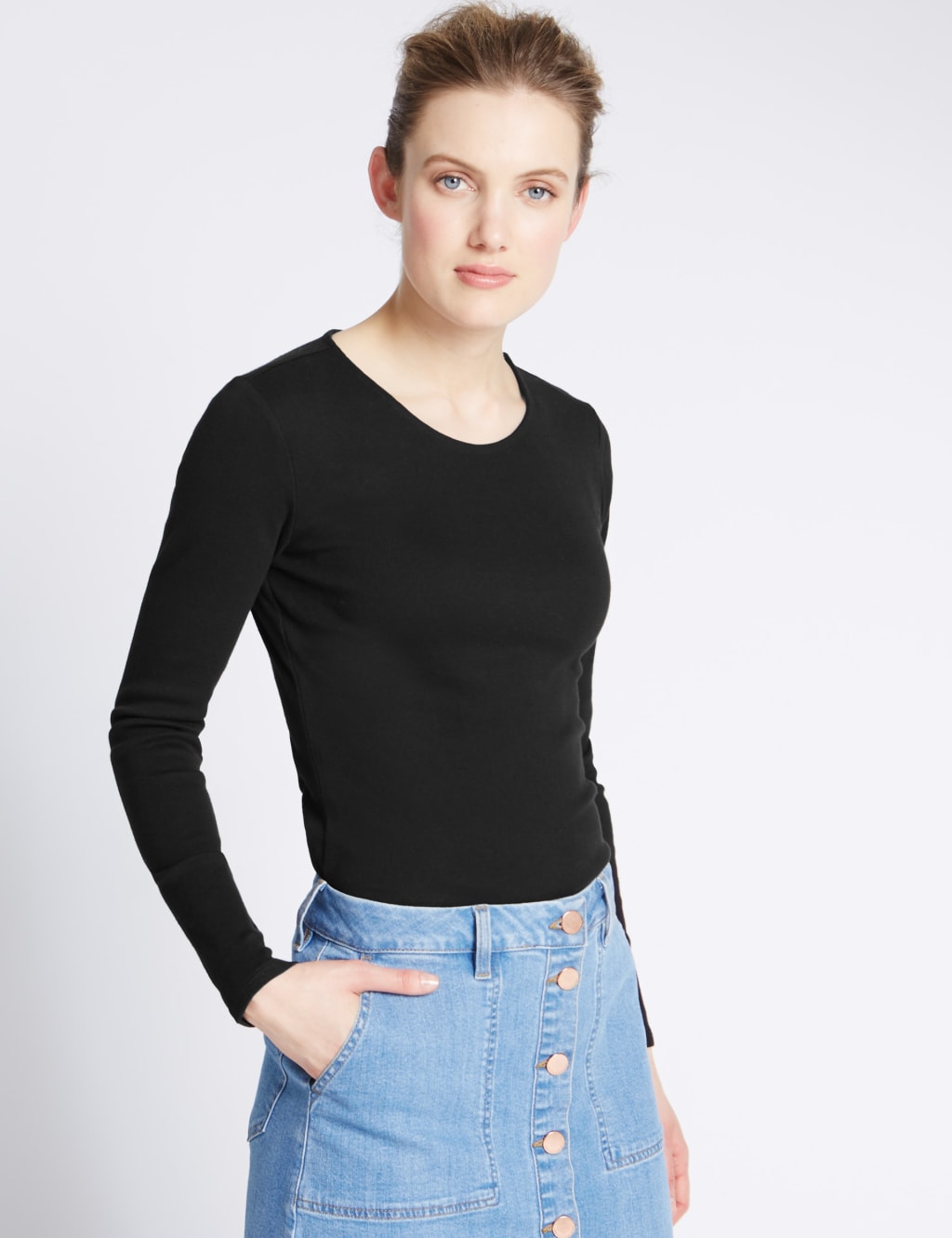 Pure Cotton Long Sleeve Top 1 of 3