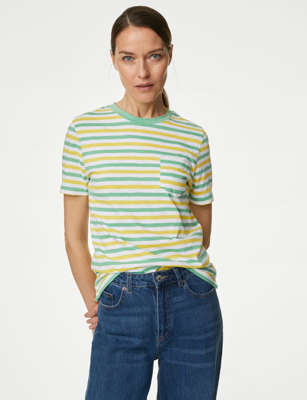 Pure Cotton Striped T-Shirt 3 of 5