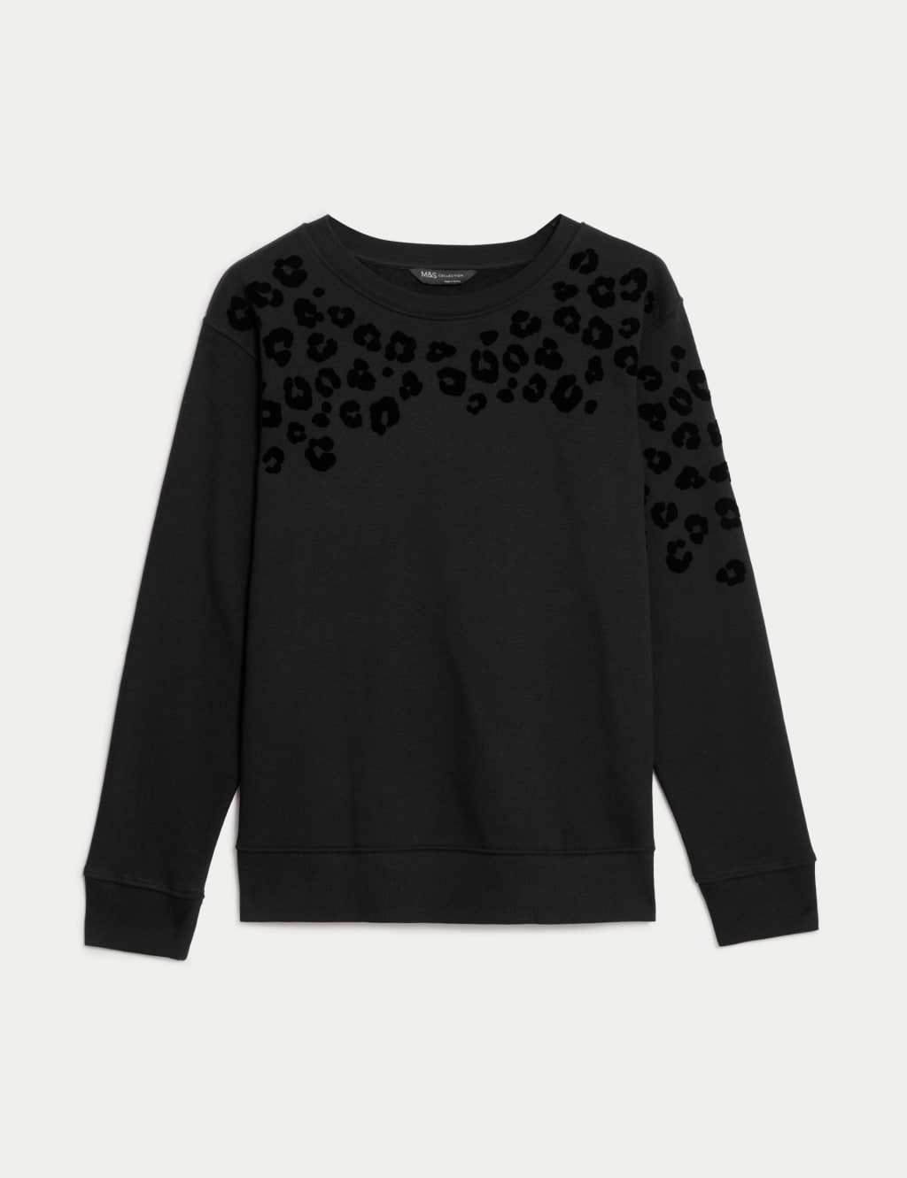 Cotton Rich Textured Animal Print Sweatshirt 2 of 5