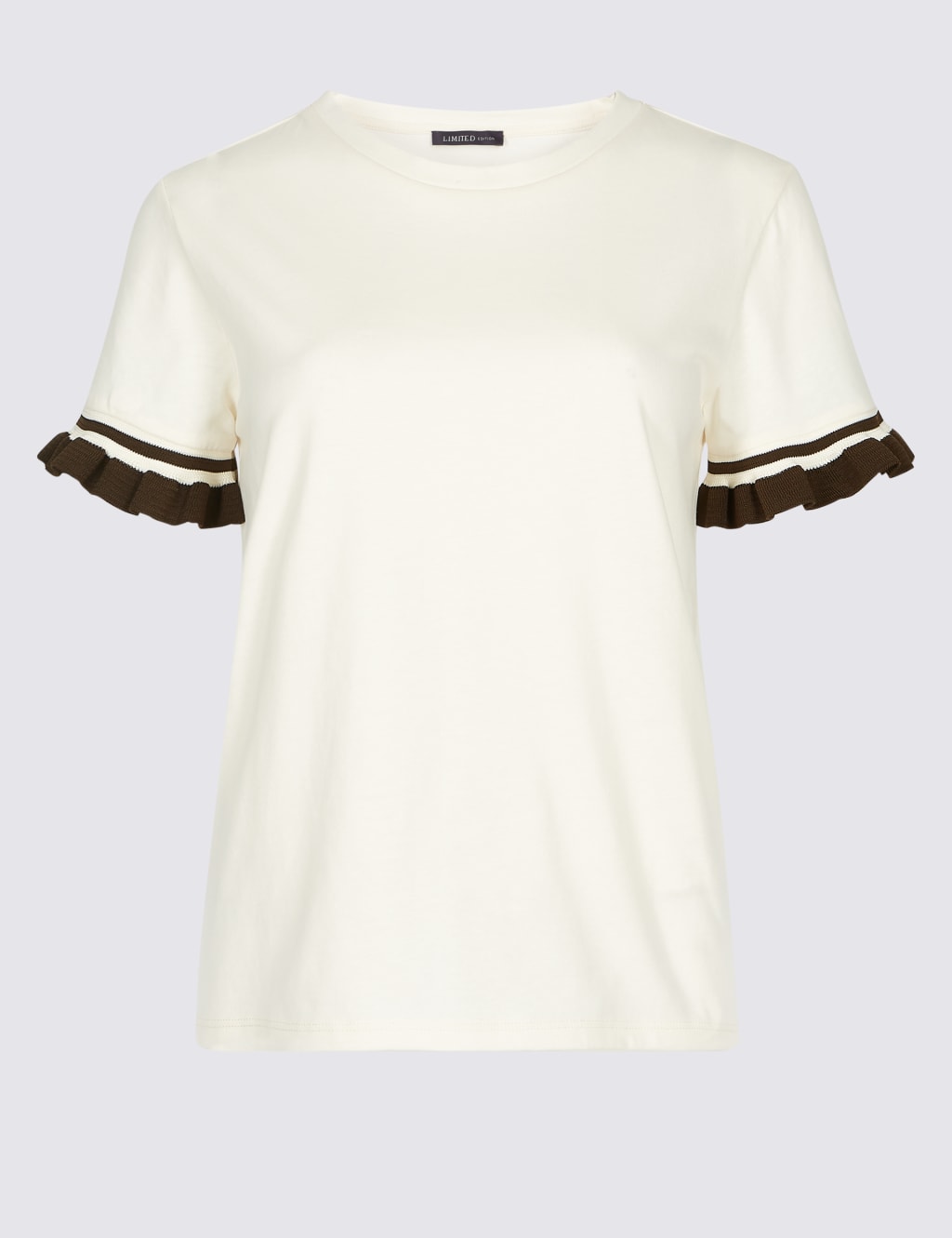 Pure Cotton Frill Short Sleeve Top 2 of 5