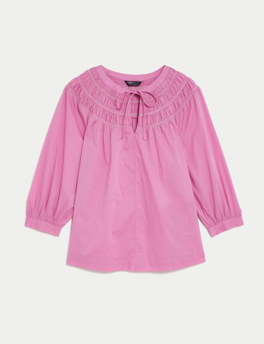 Pure Cotton Smocked Detail Top 2 of 5