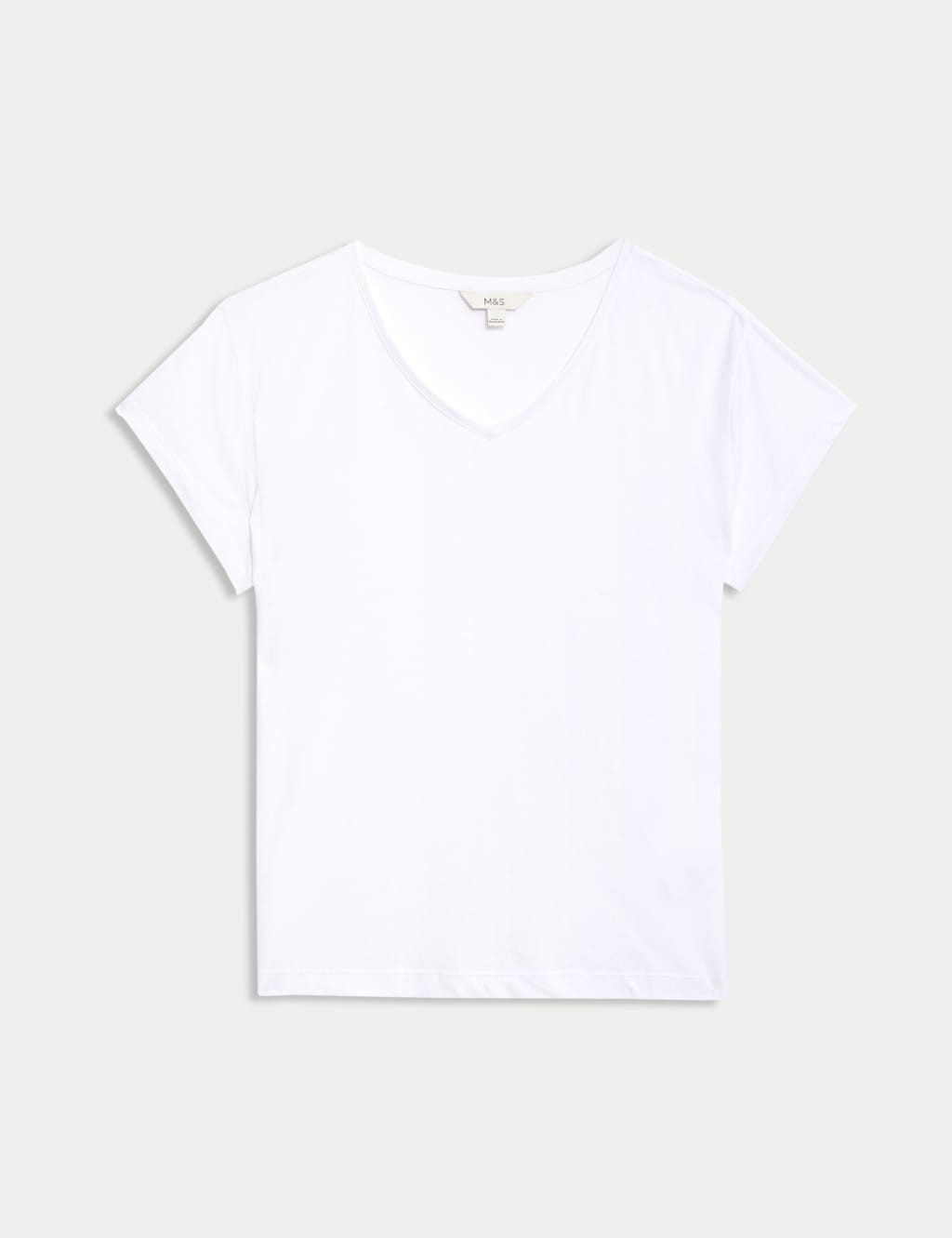 Linen Blend V-Neck Regular Fit T-Shirt 2 of 5