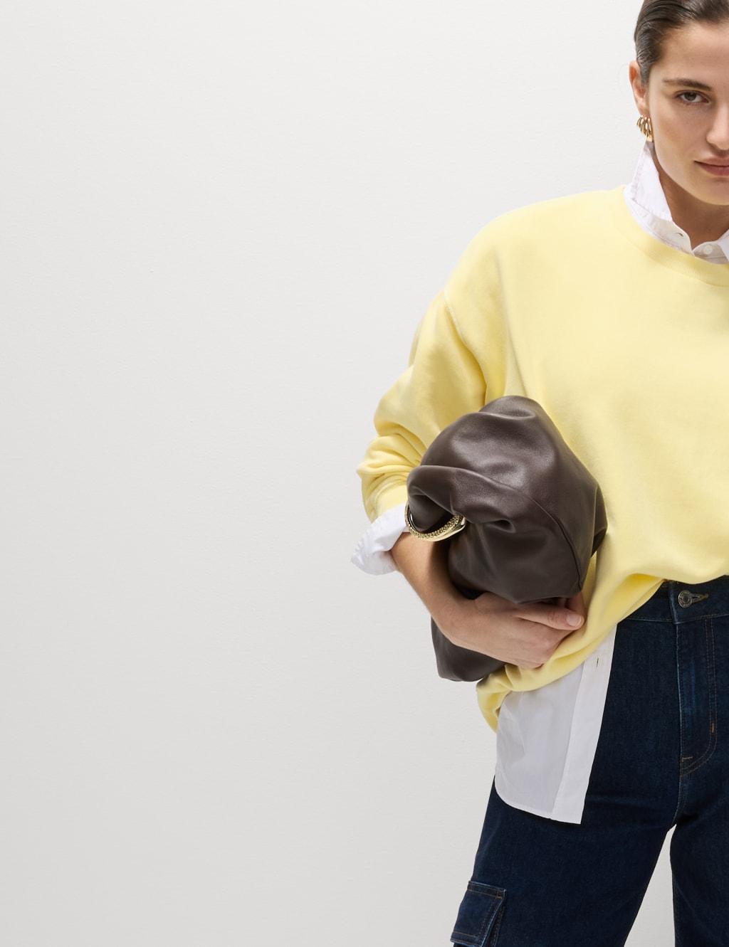 Pure Cotton Crew Neck Relaxed Sweatshirt 5 of 5