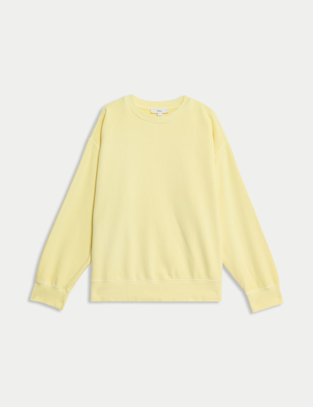 Pure Cotton Crew Neck Relaxed Sweatshirt 2 of 5