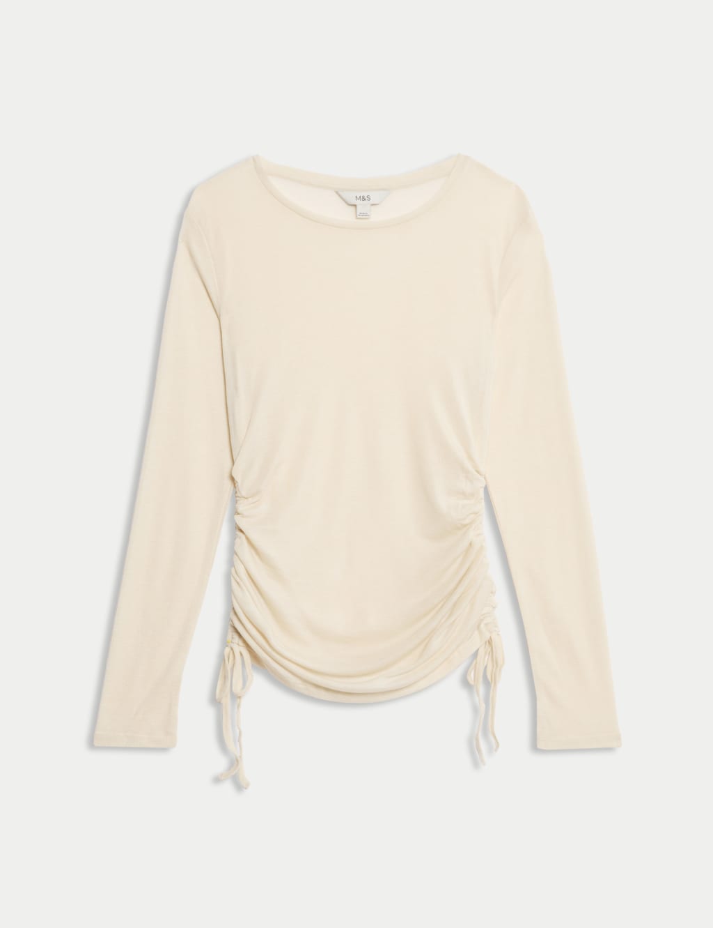 Lyocell Rich Ruched Top with Wool 2 of 7