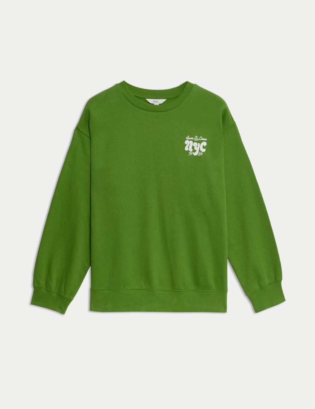 Pure Cotton Slogan Relaxed Sweatshirt 2 of 6