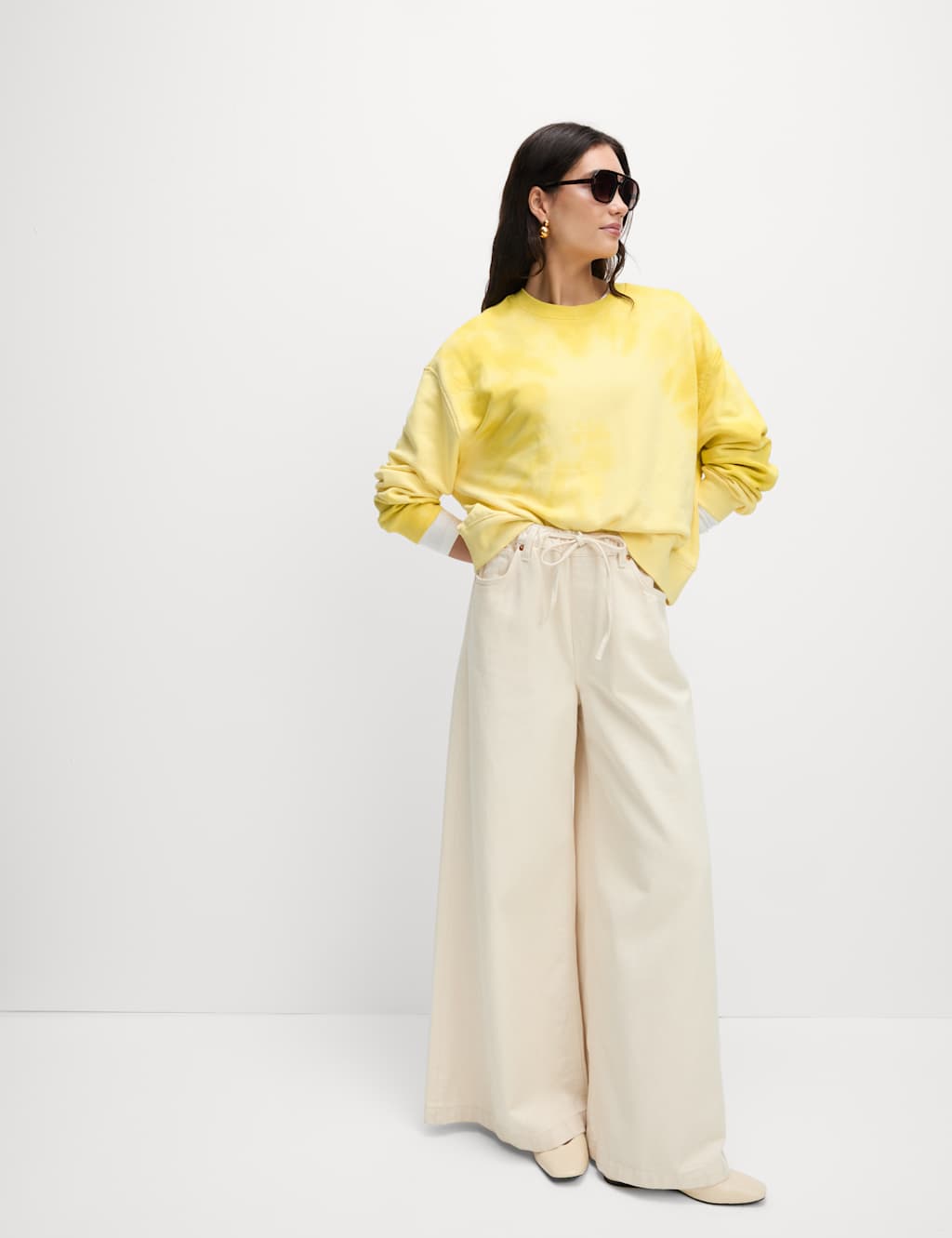 Pure Cotton Ombre Cropped Sweatshirt 3 of 5