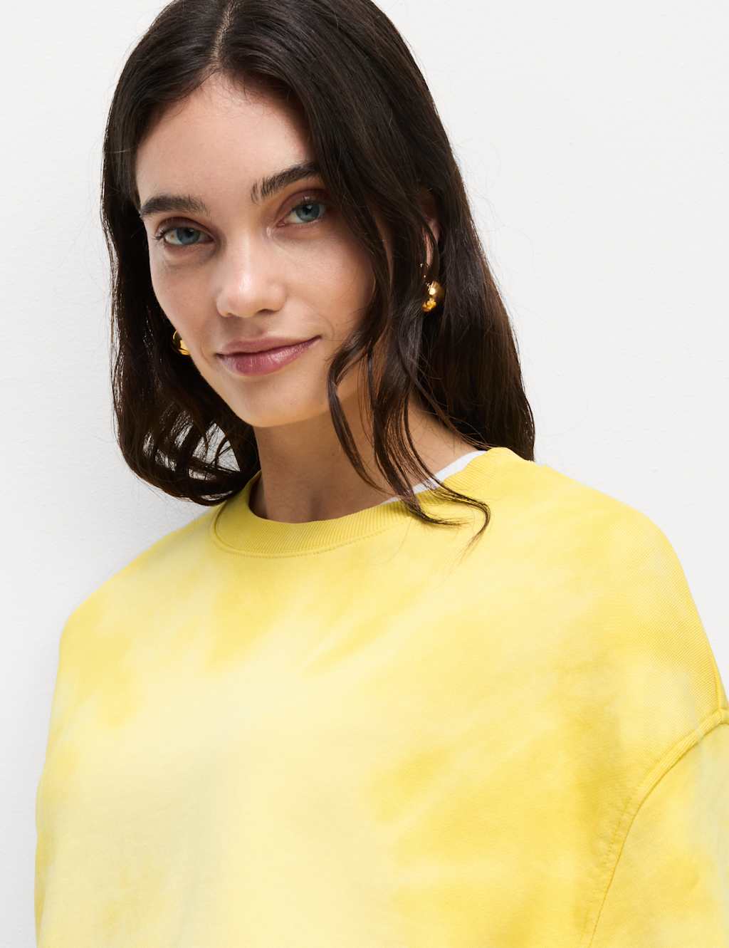 Pure Cotton Ombre Cropped Sweatshirt 4 of 5
