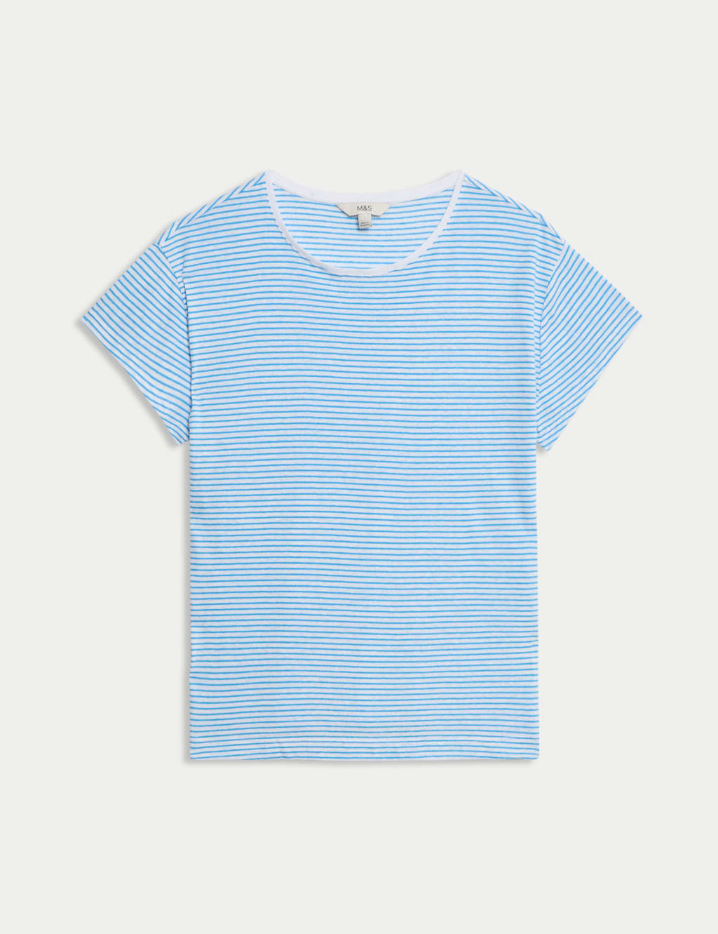 Linen Blend Striped T-Shirt 2 of 4