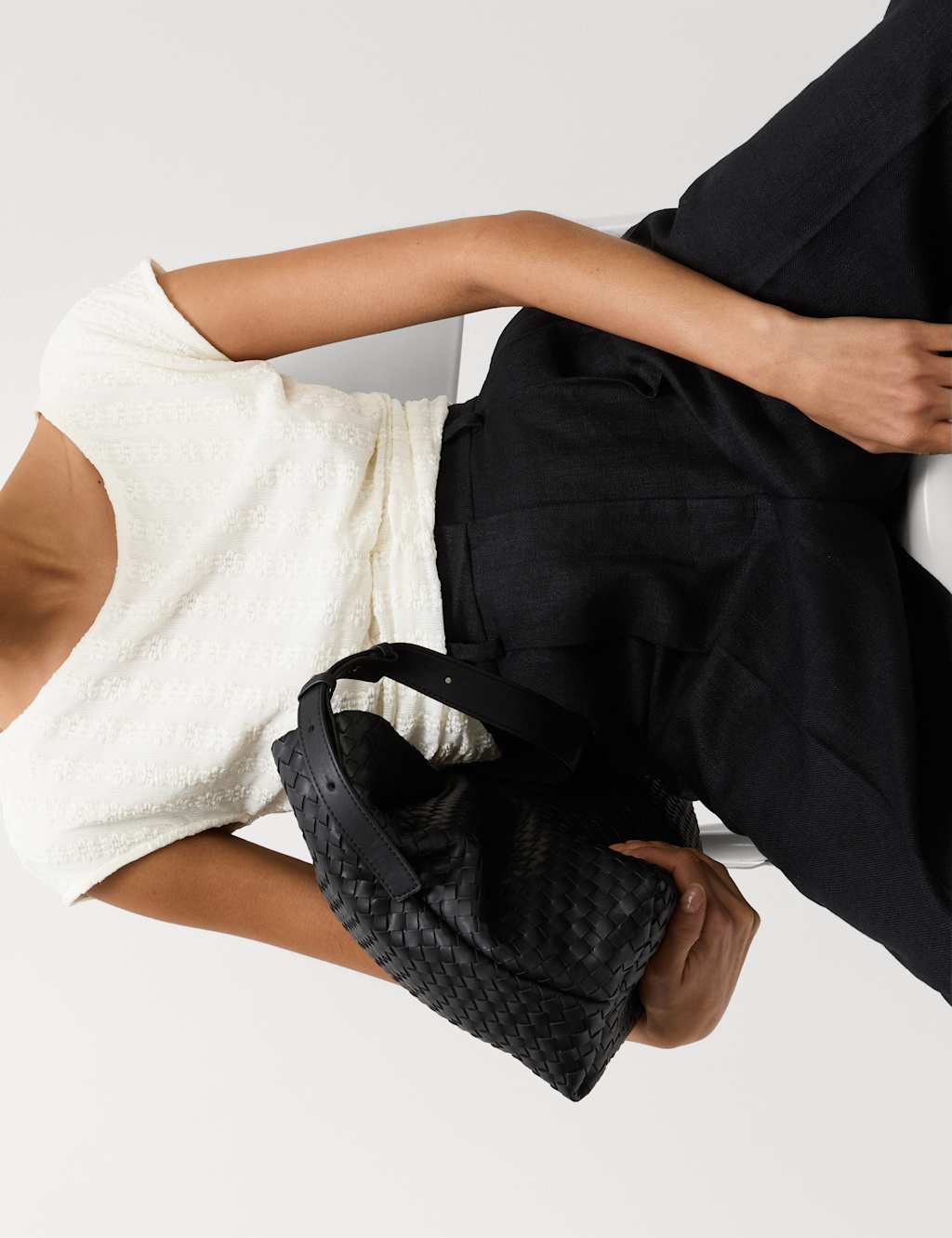 Ruched Mesh Slash Neck Top 4 of 5