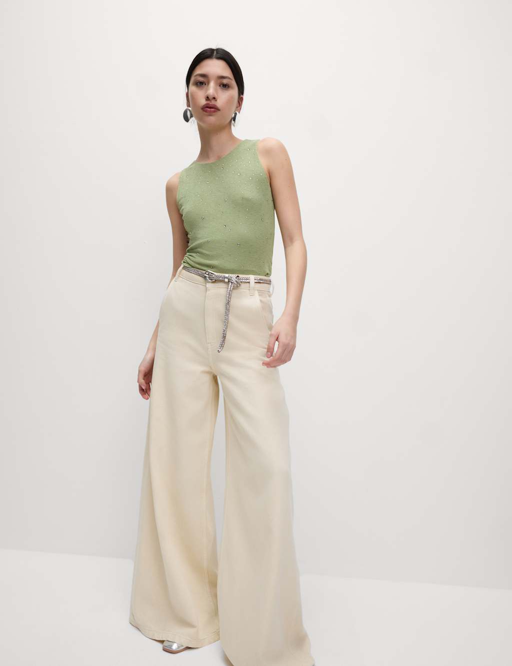 Embellished Crew Neck Vest Top 3 of 7
