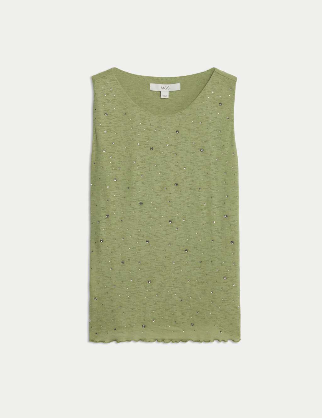 Embellished Crew Neck Vest Top 2 of 7