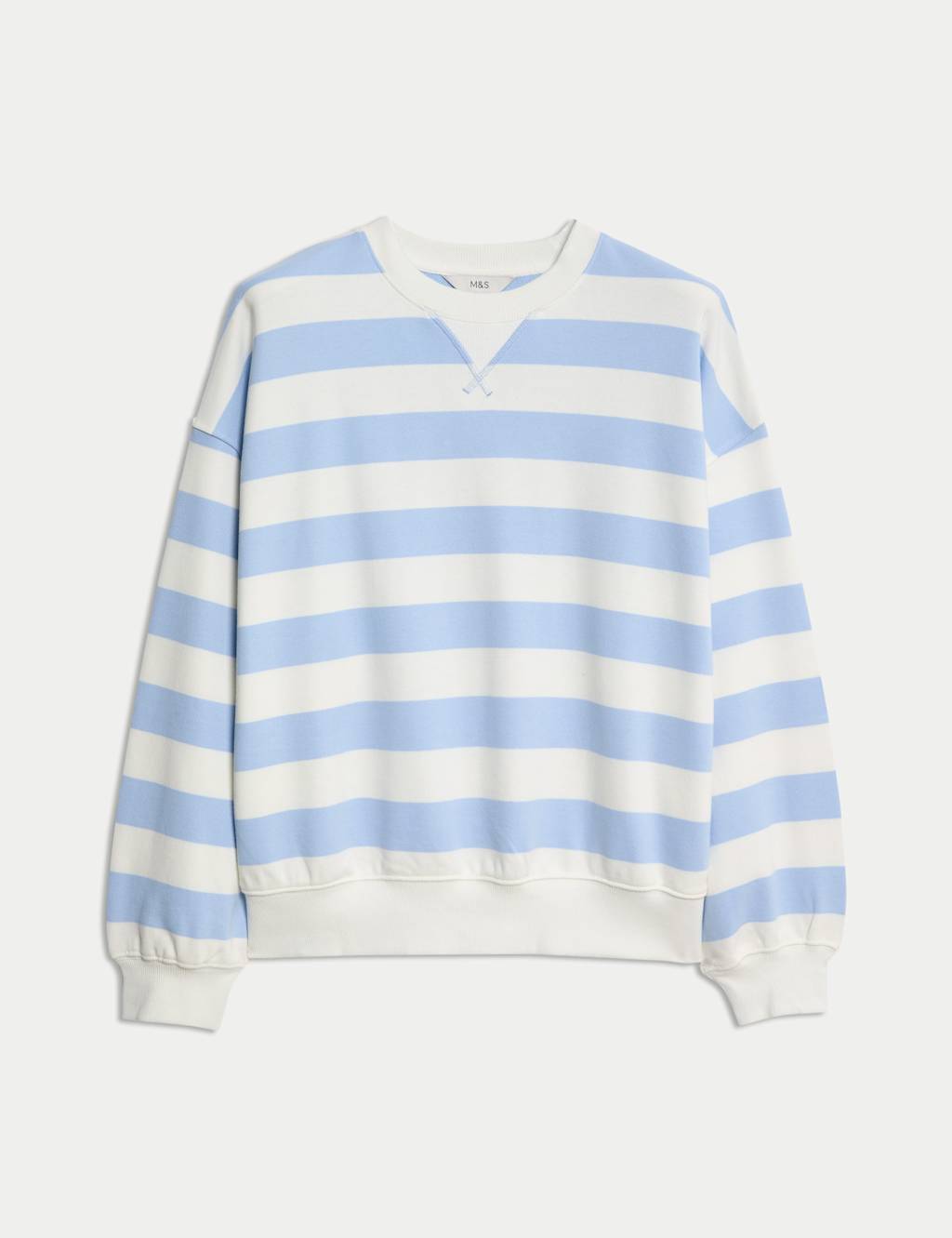Pure Cotton Striped Crew Neck Sweatshirt 2 of 6