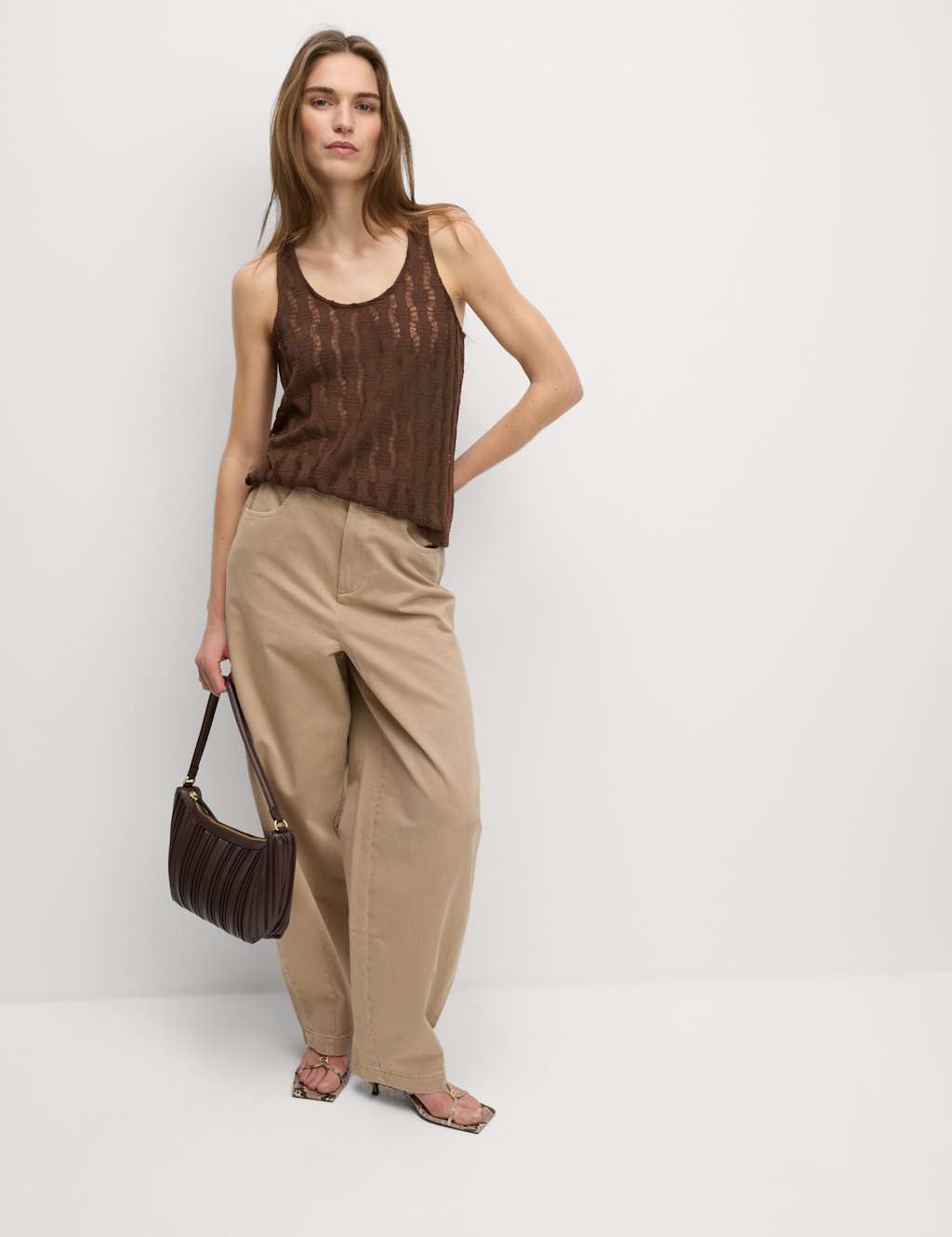 Textured Cropped Vest 3 of 5