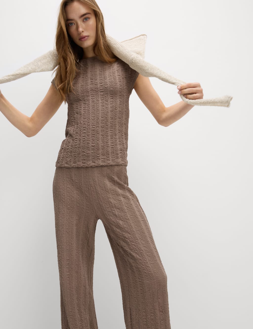 Short Sleeve Textured Top 3 of 4