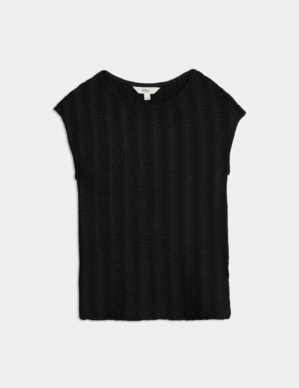 Short Sleeve Textured Top 2 of 5