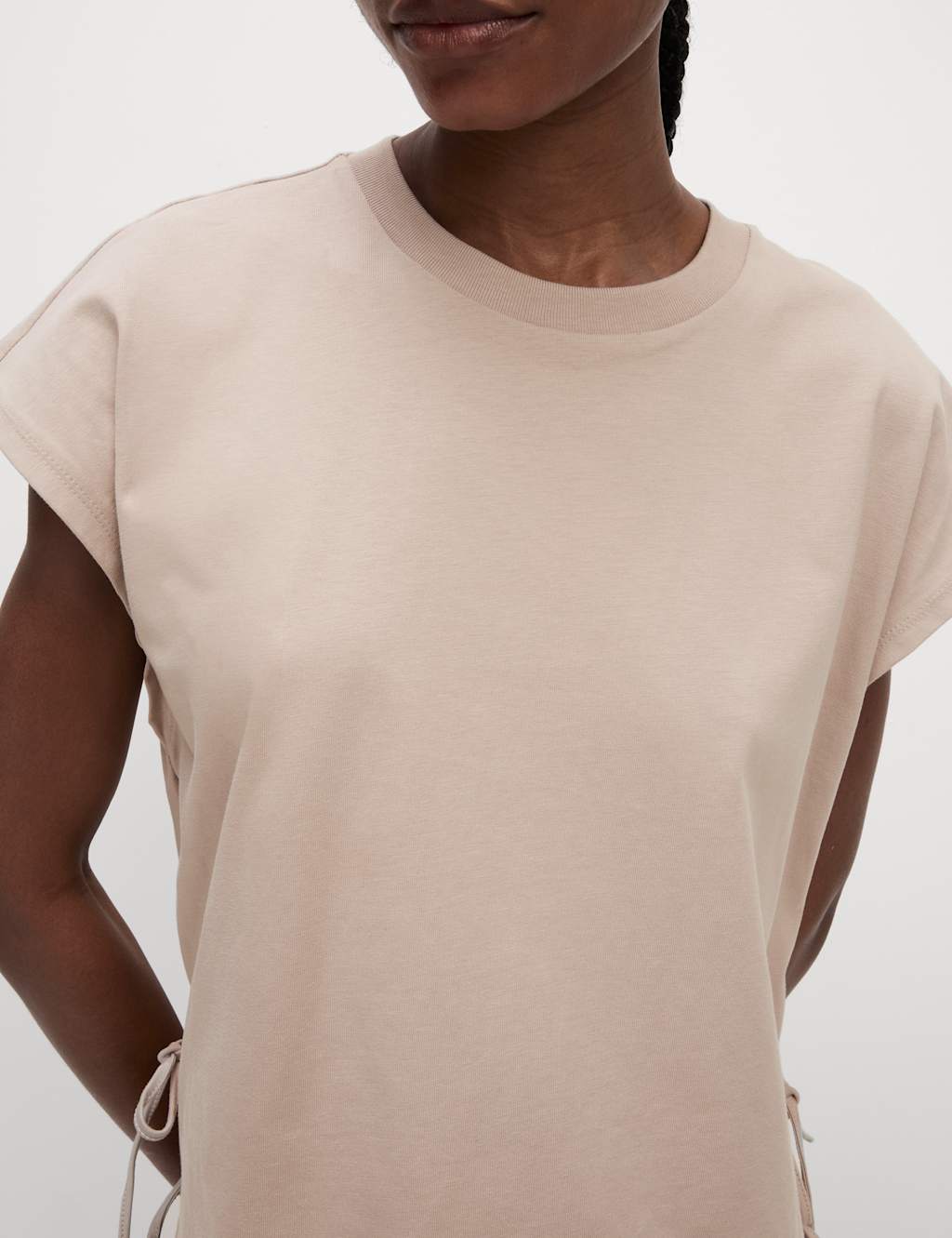 Pure Cotton Side Tie Jersey T-Shirt 5 of 6