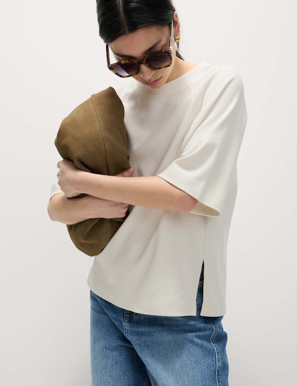 Pure Cotton Relaxed Boxy T-Shirt 5 of 6