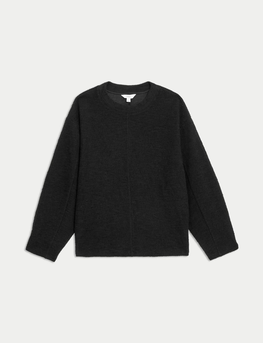 Cotton Rich Textured Sweatshirt