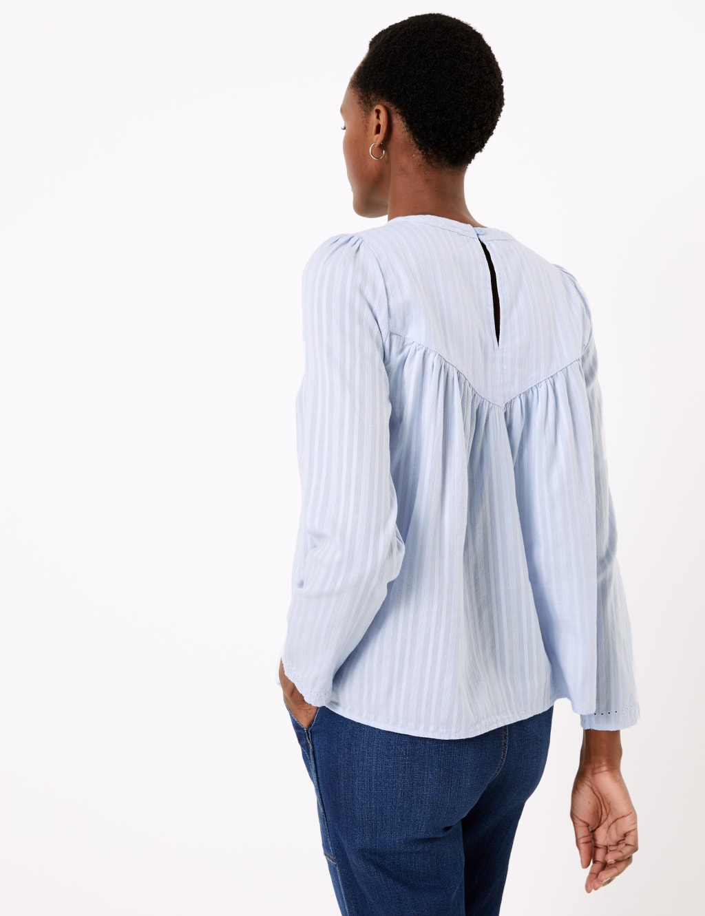 Pure Cotton Striped Blouse 4 of 4