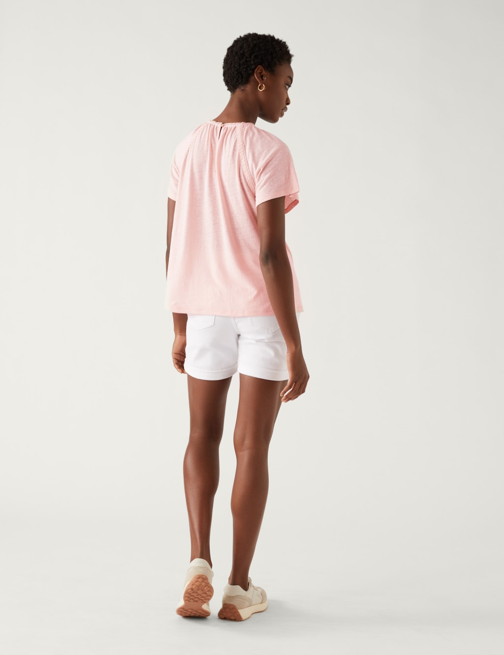 Linen Rich Broderie Top 4 of 4