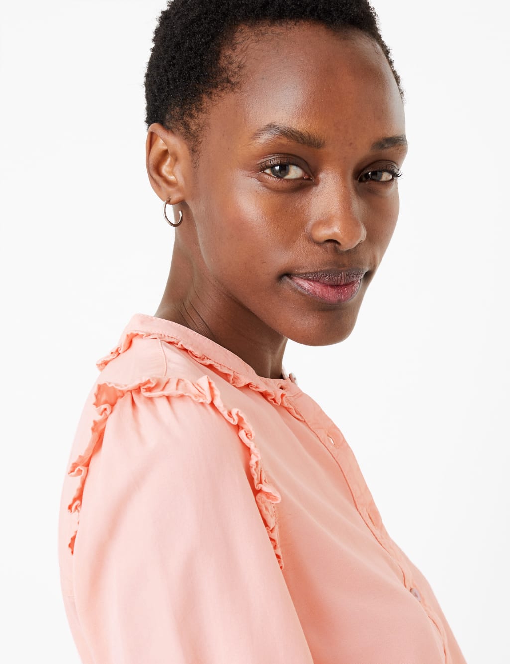 Tencel™ Ruffle Blouse 3 of 4