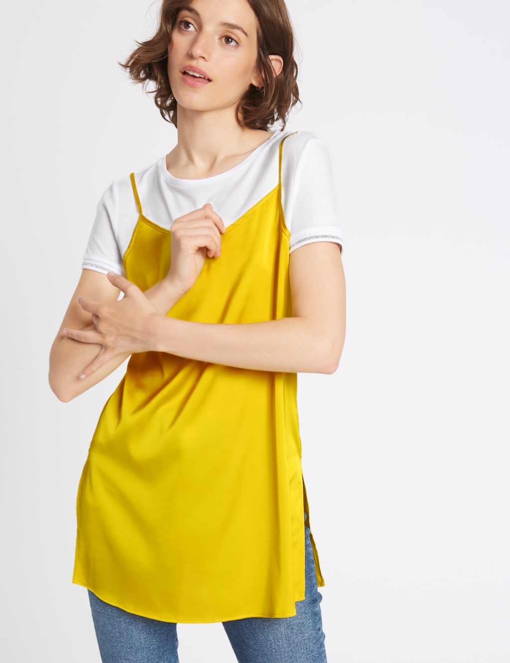 Satin Round Neck Short Sleeve Tunic 3 of 5