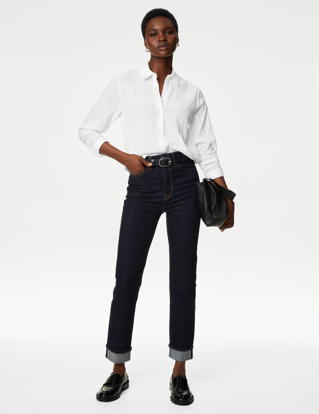 Cotton Rich Textured Collared Shirt 1 of 5