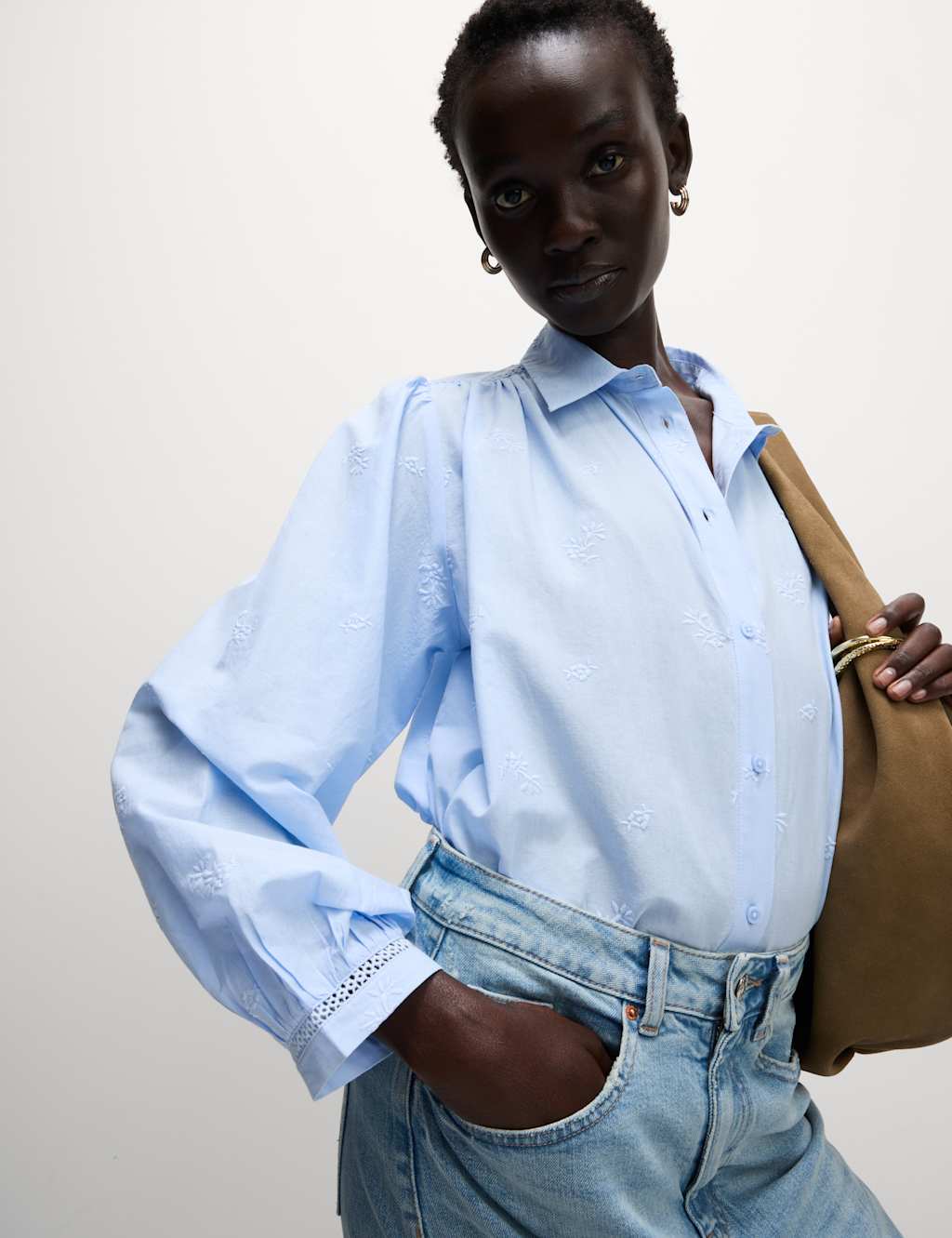 Pure Cotton Embroidered Western Shirt 4 of 6