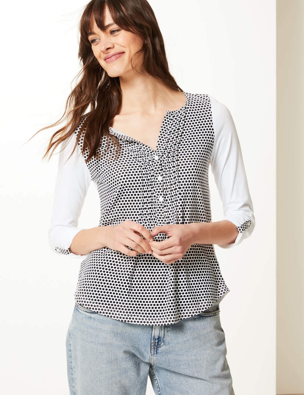 M&s polka dot blouse new arrivals